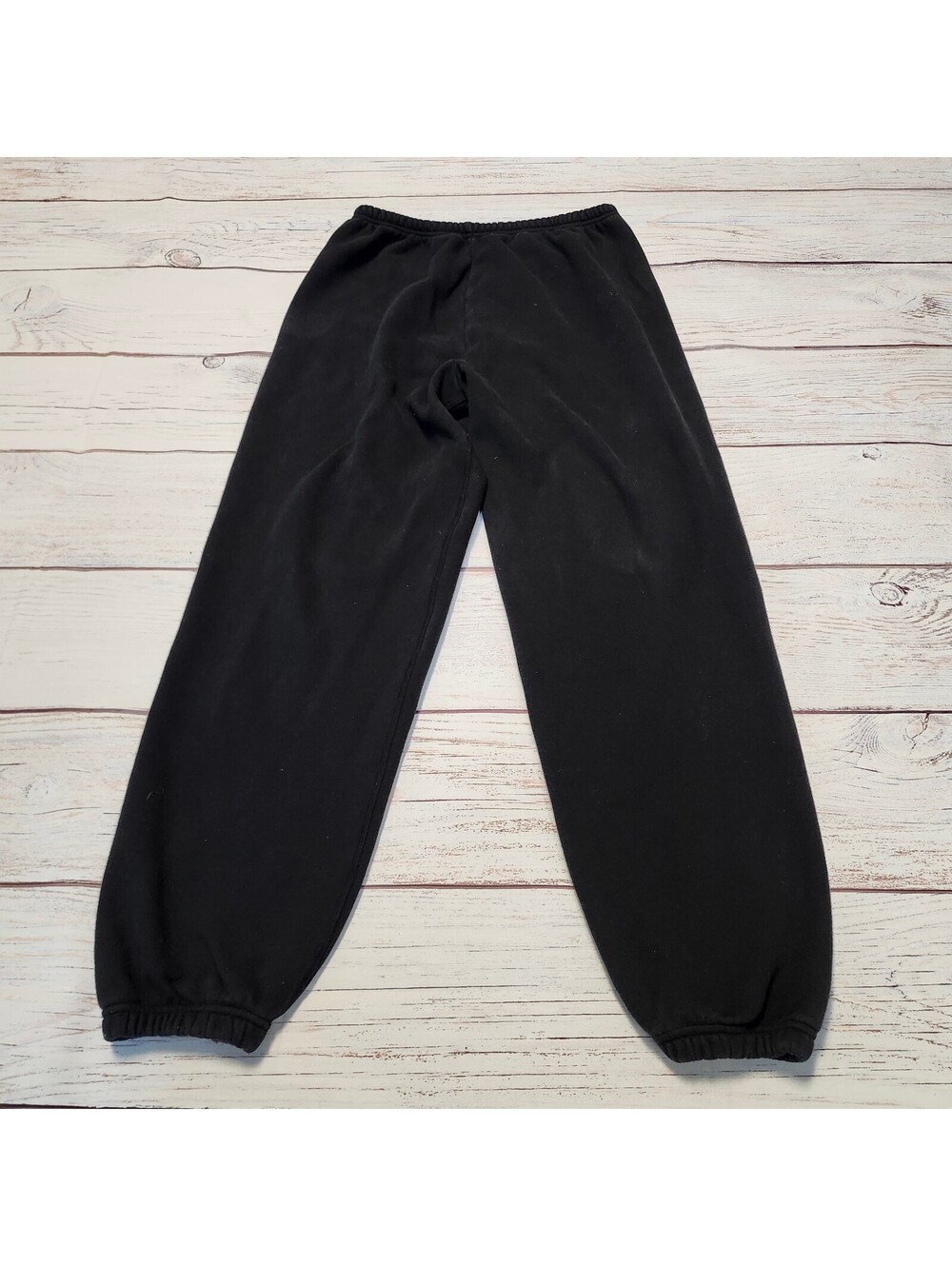 Spanx Black Sweatpants with Elastic Waist and Ankles Size Medium